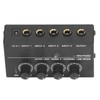4 Channel Mixer Black Ultra Low Noise 4 Channel Compact