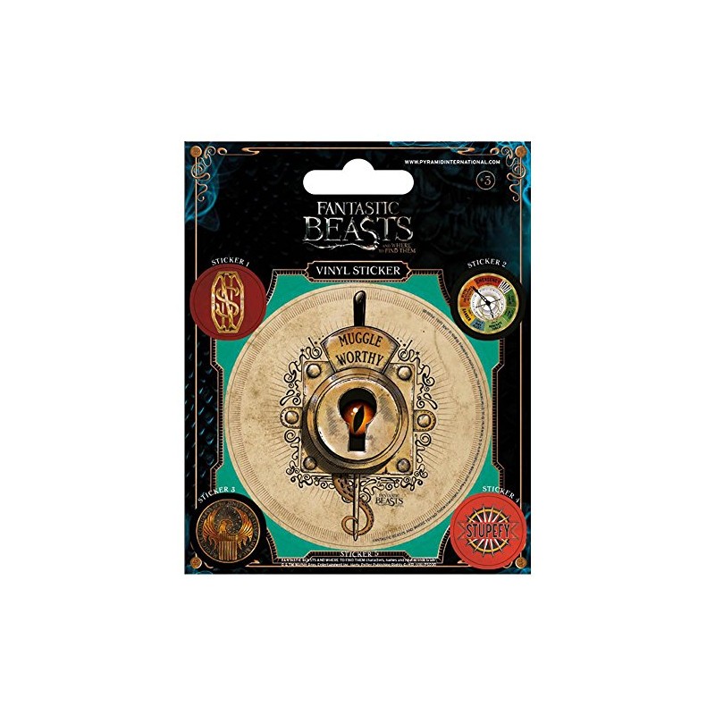Pyramid International Fantastic Beasts Vinyl Stickers, Paper, Multi-Colour, 10 x
