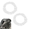 Bawkars 100 PCS Disposable Car Steering Wheel Covers, Clear Plastic