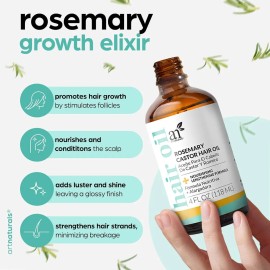 Artnaturals, Kit Crecimiento Cabello Romero Y Aceite Ricino