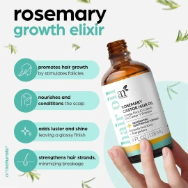 Artnaturals, Kit Crecimiento Cabello Romero Y Aceite Ricino