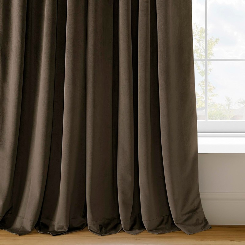 HPD Half Price Drapes Signature Velvet Thermal Blackout Curtains for