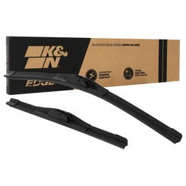 K&N EDGE Wiper Blades: All Weather Performance, Superior Windshield Contact, Streak-Free Wipe Technology: 24" + 18" (Pack of 2)