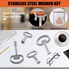 Tanstic 13Pcs Multi-functional Utility Kit - Includes 4-Way Spanner, Square