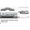ANDERSEN: Double Hung Windows Sash Lock Set (1 ea)- Brushed
