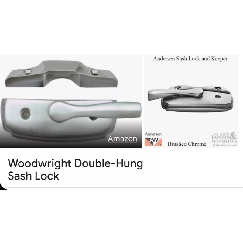 ANDERSEN: Double Hung Windows Sash Lock Set (1 ea)- Brushed