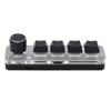 One Handed Mechanical Keyboard 4 Key with Adjustable RGB DIY