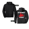 Funny Retirement Plan Snowmobiling Retired Snowmobile Rider Pullover Hoodie