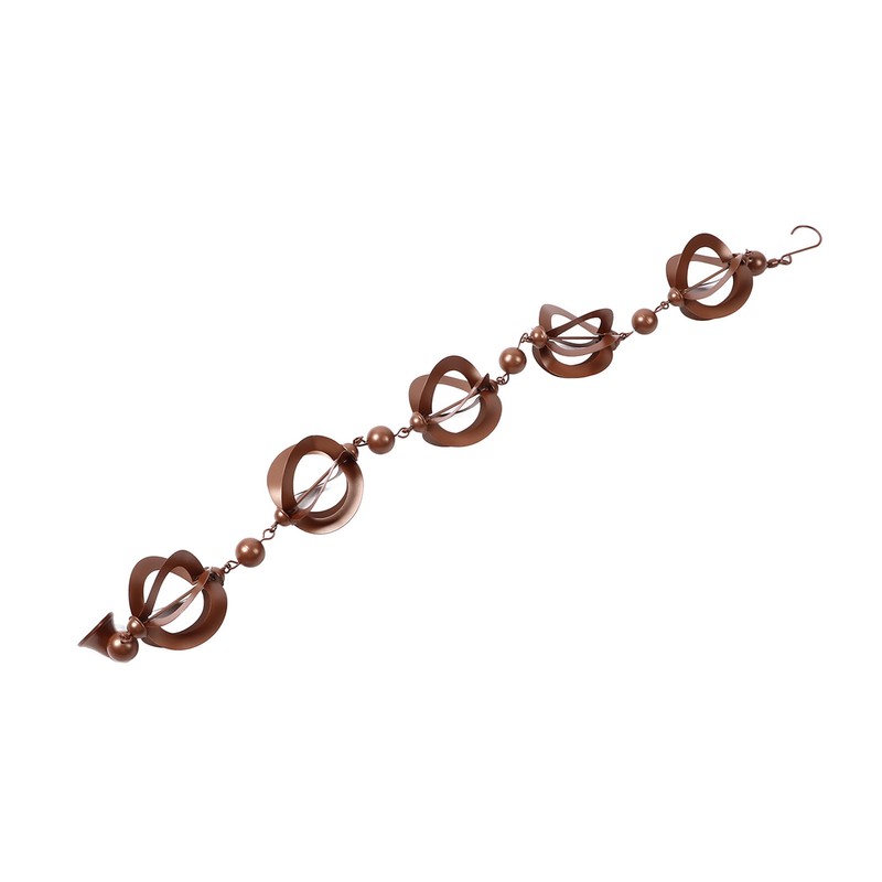 Hanging Rain Chain Metal Decorative Rotating Hollow Rain Chain for