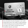 Jet International RFID Blocking Cards - 2 Pack, Protects Entire