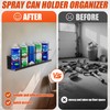 JUGGHOME 2 Pack Spray Can Holder,Wall Mount Spray Bottle Holder,Heavy-Duty
