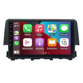 Hiolpen Apple CarPlay Car Radio Stereo GPS Navi BT Compatible for Honda Civic 2016-2020 9 Inch Android 13 Double Din Car Stereo