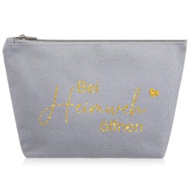 Xuniea Gift Against Homesickness Cosmetic Bag Open Gift Farewell Gift Bag as a Gift Idea for Excerpts Abroad Semester or au Pair Memories of the Homeland