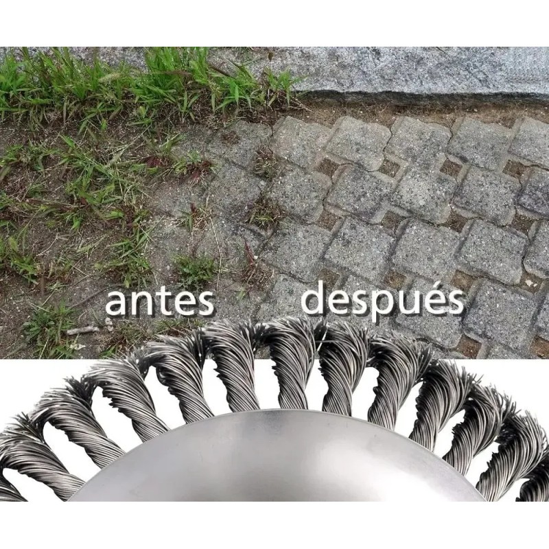 Cabezal De Alambre De Acero Para Deshierbe Universal De 8''
