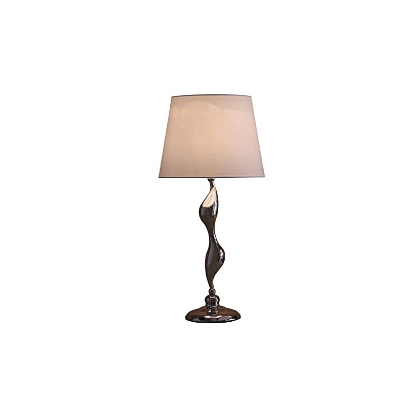 ORE International 24-Inch Erte Art Deco Silhouette Silver Table Lamp