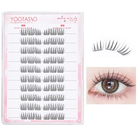 YOOTASIO Partial False Eyelash Glue, No Glue Required, Non-Incurable, One Second Matsueku, High Adhesion, Feel, Popular, Beginners, Durable, Lightweight, Comfortable, Travel and Daily Use (60 Bundles