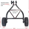 FUMHEUF Universal fit Adjustable Support Wheels Upgrade Auxiliary Wheels Trimmer