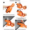 QWORK 2-Ton Heavy Duty Vertical Plate Lifting Clamp, 4400 lbs
