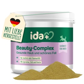 ida+ - Beauty Complex 350 g - Brewer's Yeast & Biotin Dogs - Supports Skin & Coat Care Dog - Against Itching for Dogs - With Spirulina Algae & Zinc for Dogs - Nourished Skin Dog - Skin and Fur Dog