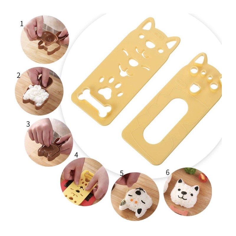 Random Living Cute Animal Pattern DIY Rice Sushi / Bread