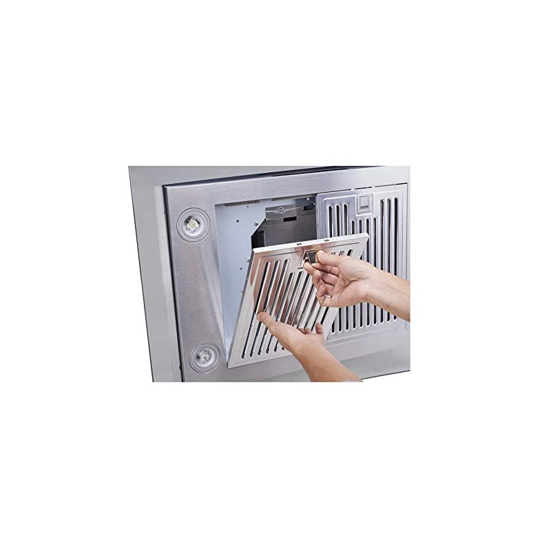 13.54 in. X 8.85 in. Stainless Steel Baffle Filter for