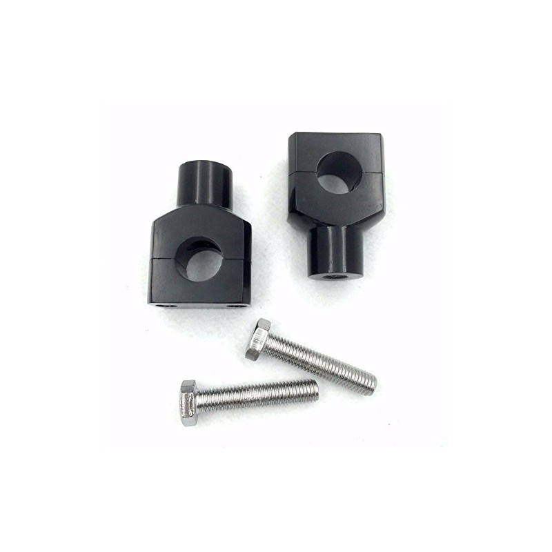 XHT(BC)- Black Round 7/8" 22mm 7/8 Inch Handlebar Riser Clamps