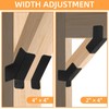2 Pairs 45-Degree Angle Bracket, Adjustable Heavy Duty Connector Brace