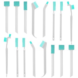 16 Pcs Small Household Cleaning Brushes, Deep Detail Crevice Cleaning Tool Set, Micro Crevice Scrub Cleaner Tool, Detail Tiny Scrub Cleaner Brush for Small Holes Corner Space Keyboard Bottle Tile
