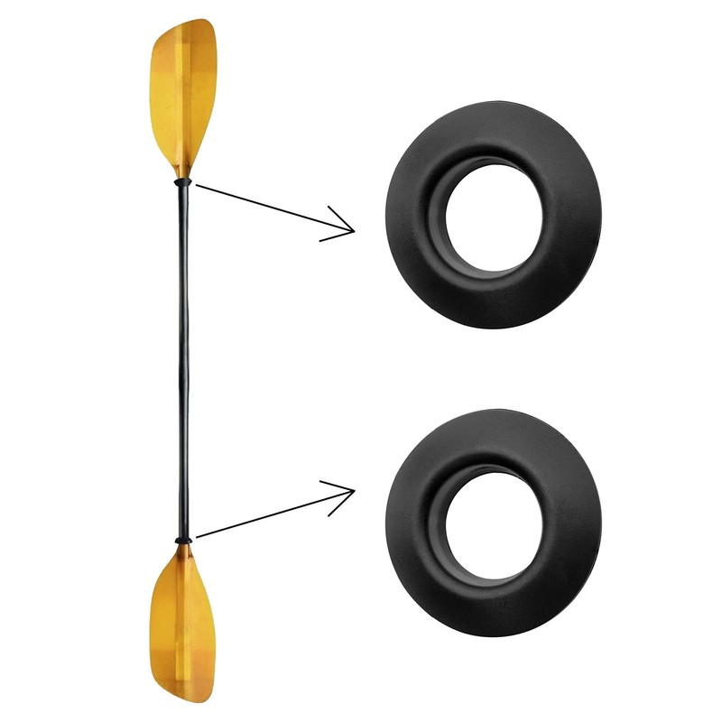 AQEENURA 6 Pack Kayak Paddle Drip Rings for Kayak Canoe