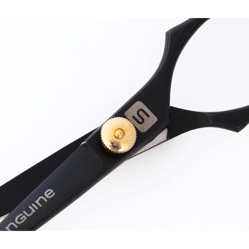 Professional Moustache Grooming Scissors, Extremely Sharp – Black, 14 cm, with Case