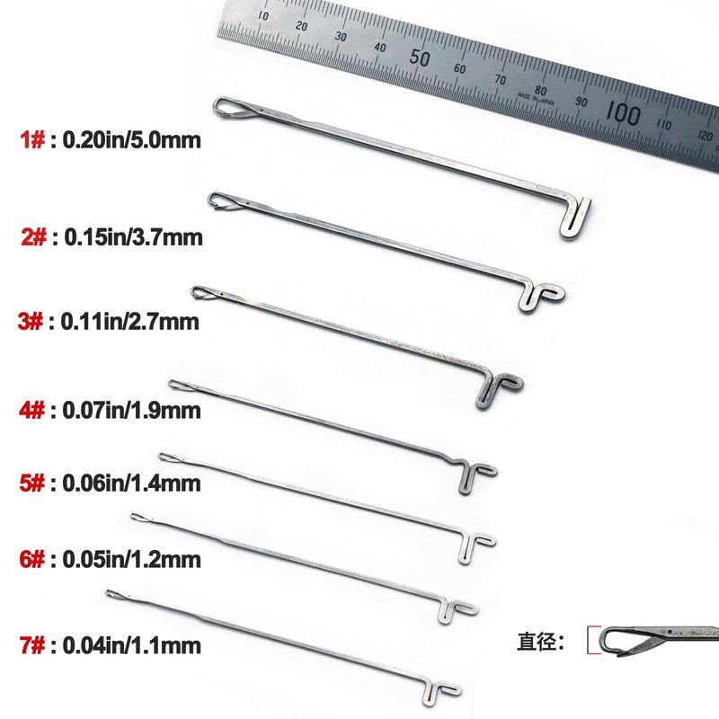 9KM DELIFE Fishing Assist Needle Set Upgrade Assist Hook Rigging-Short