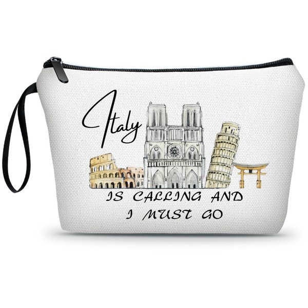 ARIOSEY Italy Travel Essentials,Italian Gifts,Gifts for International Travelers,Makeup Travel Bag,Travel