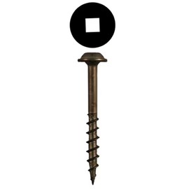Pocket Hole Screws H750# 8 x 1 ½”, 1 ¼” or 1” inch Long, Round Washer Head Face Frame/Pocket-Hole Screws, Square Drive Coarse Thread and Type 17 Auger Point. Made in USA (300, 1" Inch Long)