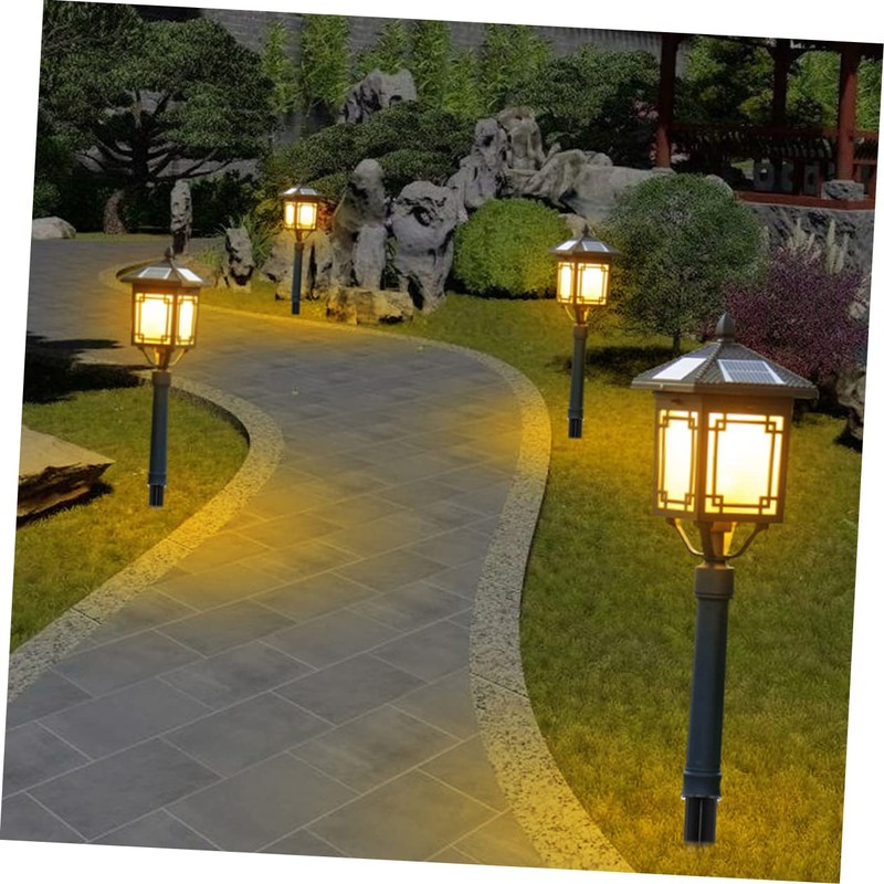 8 Sets Solar Light Stakes Path Light Replacement Stake Landscaping