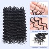 Sosihua 16 Inch 180g Deep Wave Feather Crochet Hair Pre-Looped