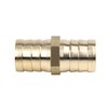 X AUTOHAUX 25mm Brass Barb Hose Fitting Straight Connector Adaptor