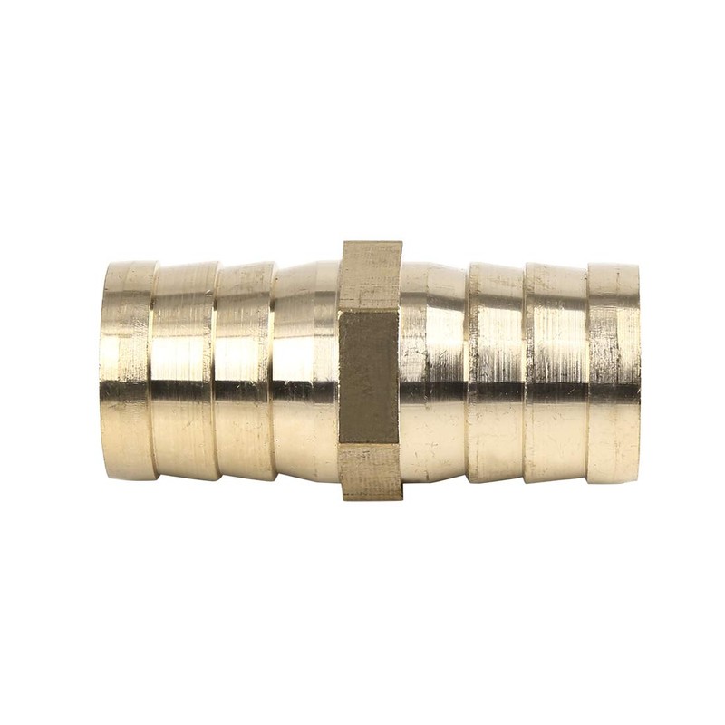 X AUTOHAUX 25mm Brass Barb Hose Fitting Straight Connector Adaptor