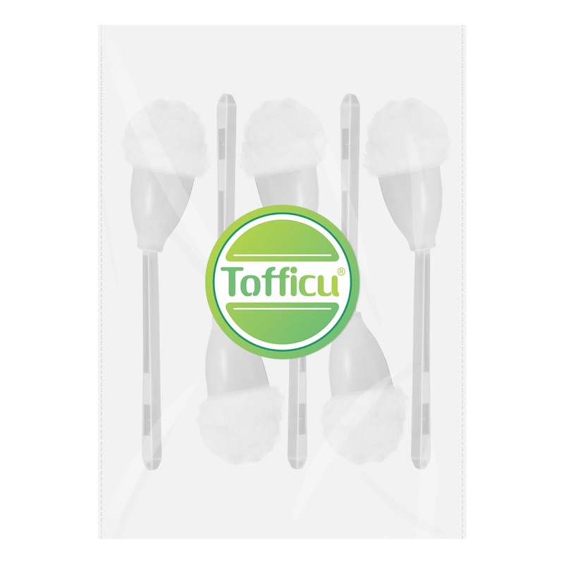 Tofficu 5Pcs Soft Toilet Bowl Brush, White, Polypropylene