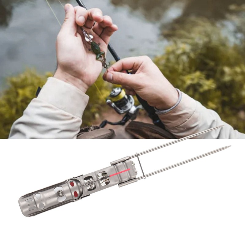 Portable Fishing Rod Bracket Practical Dual Spring Fishing Pole Metal
