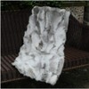 100% Real Rabbit Fur Blanket Rug Real Fur Blanket Carpet