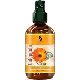4 fl oz 100% Pure Calendula Oil - for Body, Nails & Hair - Perfect Natural Skin Moisturizer - Also Ideal Natural Skin Care Antioxidant Serum