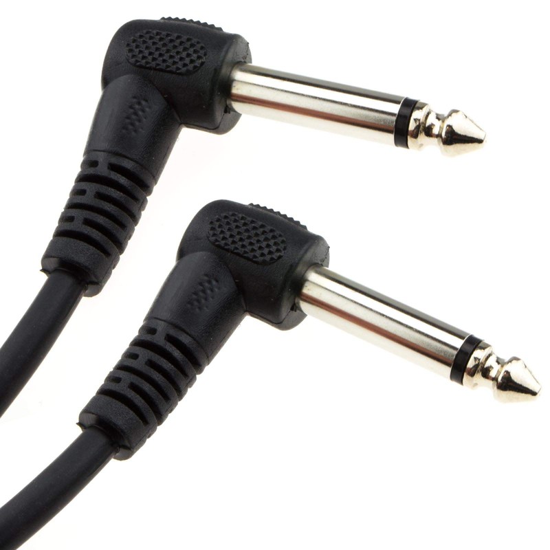 kenable 6.35mm 90 Degree Right Angle Jack Audio Mono Guitar