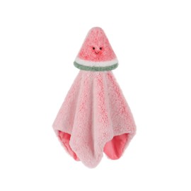 Apricot Lamb Fresh Watermelon Blanket Cute Comforter Soft Loveys for Baby Boy and Girl, Security Blanket for Babies, Infant and Toddlers, Red 13.8x13.8 Inches