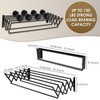 XL-31.5'' Wall Mounted Clothes Drying Rack, 130 lbs Large Capacity