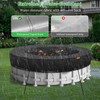 HIGHTQURO 18Ft Round Pool Cover,Heavy Duty Waterproof Round Pool Covers