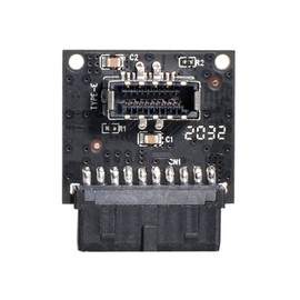 cablecc - Adaptador de extensión macho para placa base USB 3.1 tipo E a USB 3.0 de 20 pines