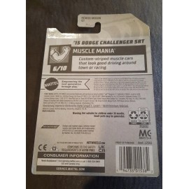 Hot Wheels 235/250 '15 Dodge Challenger SRT blue Muscle Mania 6/10
