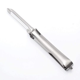 Multipurpose Stainless Steel Peeler | Vegetable Fruit Cheese Slicer/Peeler Old School Premium, Silver, 0.6 Inches x 6.7 Inches