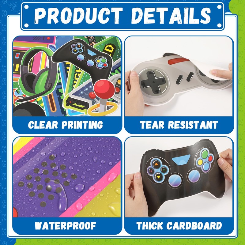 Video Game Theme Bulletin Board Set Directional Signs Level up