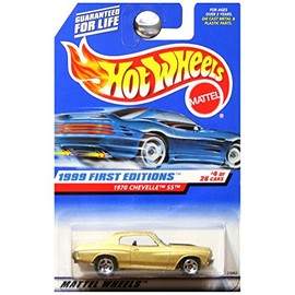 Hot Wheels 1999 First Editions 1970 '70 Chevy Chevelle SS Gold #4